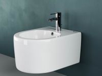 Ceramicanova Биде подвесное Moments, 1 отв под смеситель, с крепеж., в компл. донн. клапан 