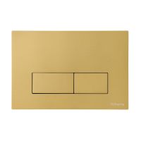 S240511 TECEspring S Панель смыва, нержавеющая сталь, сатин, gold PVD, покрытие против отп. пальцев