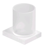 KLUDI VELA C держатель со стаканом, белый матовый