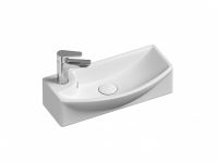 Ceramicanova Умывальник подвесной Element 455*220*130мм, чаша справа, белый