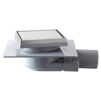 OMP Tea Трап Tirana Unseen 115х115 мм, решетка 2в1, горизонтальный выход