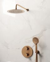 IO Встраиваемый комплект для душа термостатический ROUND (3082CB+3025CB+3059CB) медь