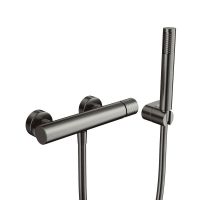 IO Helios Смеситель для душа (с гарнитуром), оружейная сталь