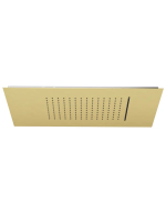 KLUDI-ASANA 600 x 300 mm верхний душ, бодрящая струя& каскадная струя, брашированное золото