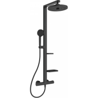 IS Душевая система ALU+ с термостатом, черный матовый