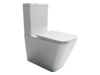 Напольный пристенный унитаз Cubic Rimless