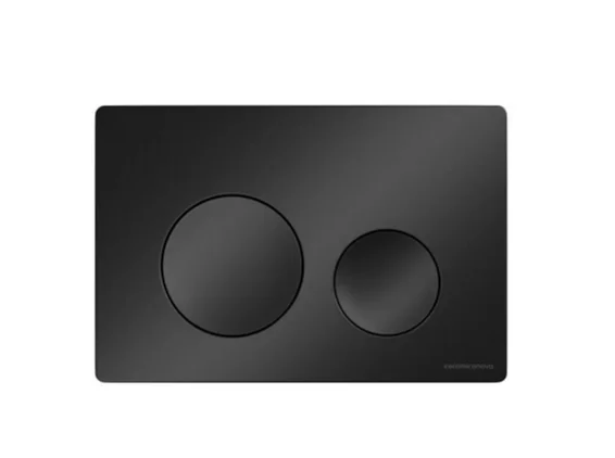 Комплект Подвесной унитаз MONO Rimless + Система инсталляции Balance кнопка Circle, черный матовый