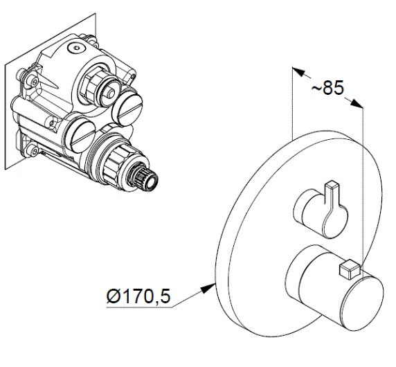 KLUDI NOVA FONTE Комплект для душа (7 в 1) черный матовый New