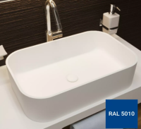 Раковина Radostone Орнелла 580*380*140 RAL 5010(темно-синий)