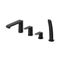 Ravak Flat black Смеситель врезной каскадный для ванн FL 026.20