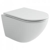 Ceramicanova Унитаз подвесной  Whirl торнадо 3.0 сиденье микролифт крепления белый