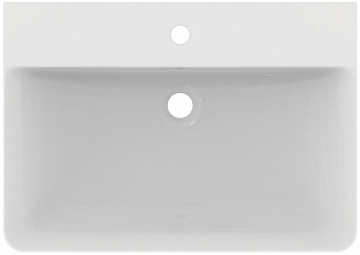IS CONNECT  AIR Curve раковина 65 см,для монтажа соло с сифоном, колонной с отверстием под смеситель