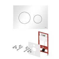 N500920 TECEbase 3.0 Модуль в комплекте с панелью смыва TECEloop, белая глянцевая