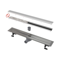 ALCAPLAST Дренажный канал с двусторонней решеткой FitGo 750м