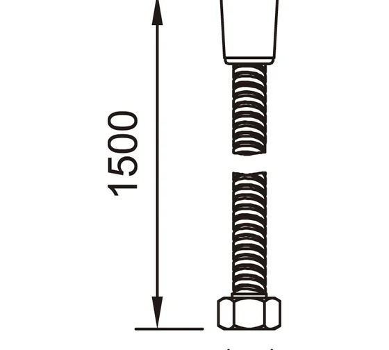 Душевой шланг CLEVER INOX 1,5m-1/2h