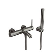 IO Sirio Смеситель для ванны/душа с душ. набором, оружейная сталь