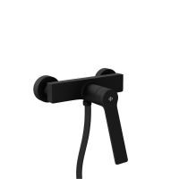 IO TARSIO Смеситель для ванны и душа без излива (с гарнитуром), черный