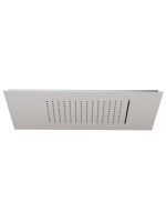 KLUDI-ASANA 600 x 300 mm верхний душ, бодрящая струя& каскадная струя, брашированный никель