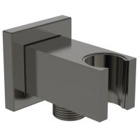 IS Шланговое подключение IDEALRAIN 1/2", кубический дизайн,PVD Magnetic Grey (Магнит) 