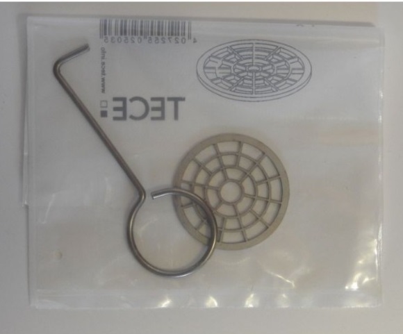 660005 Решетка из нержавеющей стали для волос для установки в дренажный канал 