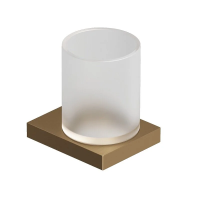 KLUDI-VELA C держатель со стаканом брашированная бронза