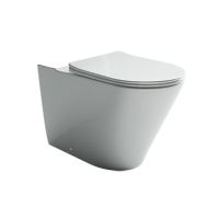 Ceramicanova  Чаша унитаза HIGHLIGHT Rimless, ниж. под, глуб. смыв, креп. и сид.-крыш.