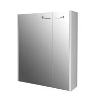 99.9304 PRIME 60 Шкаф зерк., 2 дв., 2 полки, бел.