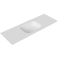 Умывальник  Kupala OVAL встраиваемый 1000*490*100 (чаша 500*350) мм белый матовый