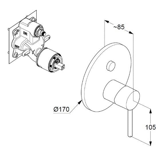 KLUDI BOZZ Душевой комплект (7 в 1), белый