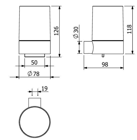 KLUDI VELA R Дозатор стеклянный для жидкого мыла, черный матовый
