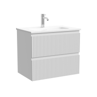 Sancos Тумба подвесная Snob R, два ящика, доводчики скрытого монтажа, 590х390х500, белый