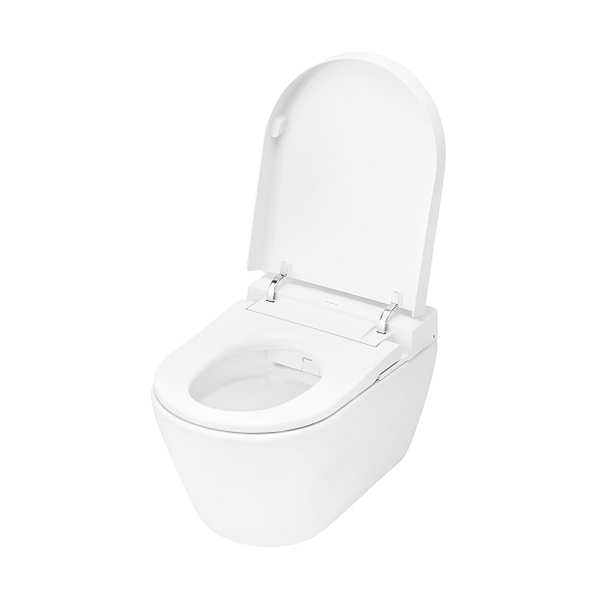 Комплект TECEspring, застенный модуль с унитазом с функцией биде и панелью смыва хром глянц. 