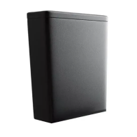 Ceramicanova Бачок для унитаза Metropol Rimless, двойной смыв 3/6, черный матовый