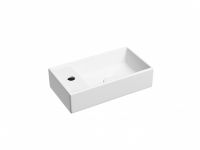 Умывальник подвесной прямоугольный (чаша справа, отверстие под смеситель слева) цвет белый матовый E