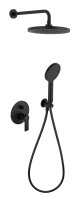 Душевая система Remer Energy EY09S02MD25NOVB, черный матовый