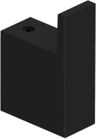 KLUDI VELA C  Крючок, черный матовый