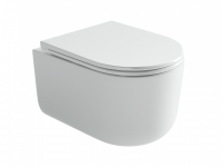 Ceramicanova Унитаз подвесной Ulma Торнадо безободковый, с ультрат. сиденьем с микрол., с кр. скрыт