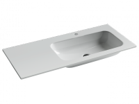 Ceramicanova Умывальник мебельный Grace 1010*457*137мм, чаша справа, белый