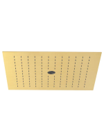 KLUDI-ASANA 440 x 440 mm верхний душ, бодрящая струя& ламинарная струя, брашированное золото