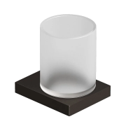 KLUDI-VELA C держатель со стаканом оружейная сталь