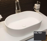 Раковина Radostone Элиза 550*370*140 (7021 графит)