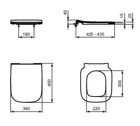 IS i.life B Стульчак м/л тонкий, быстросъёмный, T500301