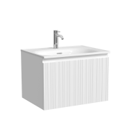 Sancos Тумба подвесная Code, один ящик, доводчики скрытого монтажа 590х453х400, белый