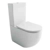 Напольный пристенный унитаз Metropol смыв Торнадо белый CN4001T