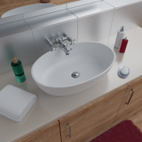 Раковина Radostone Росина 580*370*145 белый матовый