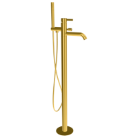 Смеситель для ванны Remer Metrica MC08BG, золото брашированное