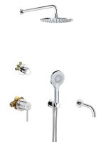 KLUDI BOZZ  Душевой комплект на три потребителя (10 в 1), хром 