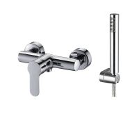 IO IONY Смеситель для ванны и душа без излива (с гарнитуром), хром