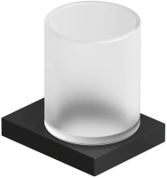 KLUDI VELA C Держатель со стаканом черный матовый