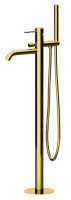 Смеситель для ванны Remer X Style X08DO, золото глянцевое